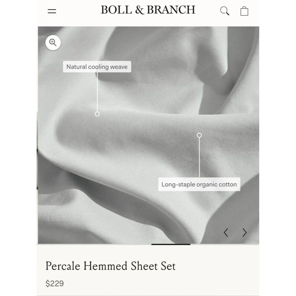 Boll & Branch Twin Gray Sheet Set